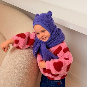 Žieminis Teddy šalmuko komplektas