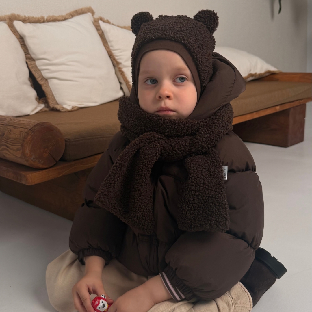 Žieminis Teddy šalmuko komplektas